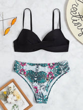 Whitney Bikini mit Blatt-Print